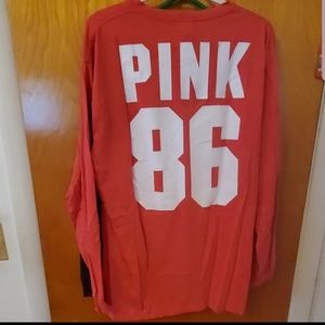 Pink Victoria's Secret Campus Tee